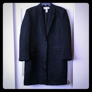 Jones New York Womens Plus Embroidered Blazer